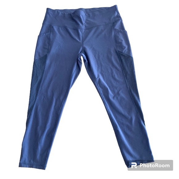 Xersion Train Womens High Rise Gray Quick Dry 7/8 Ankle Leggings - Picture 2 of 16